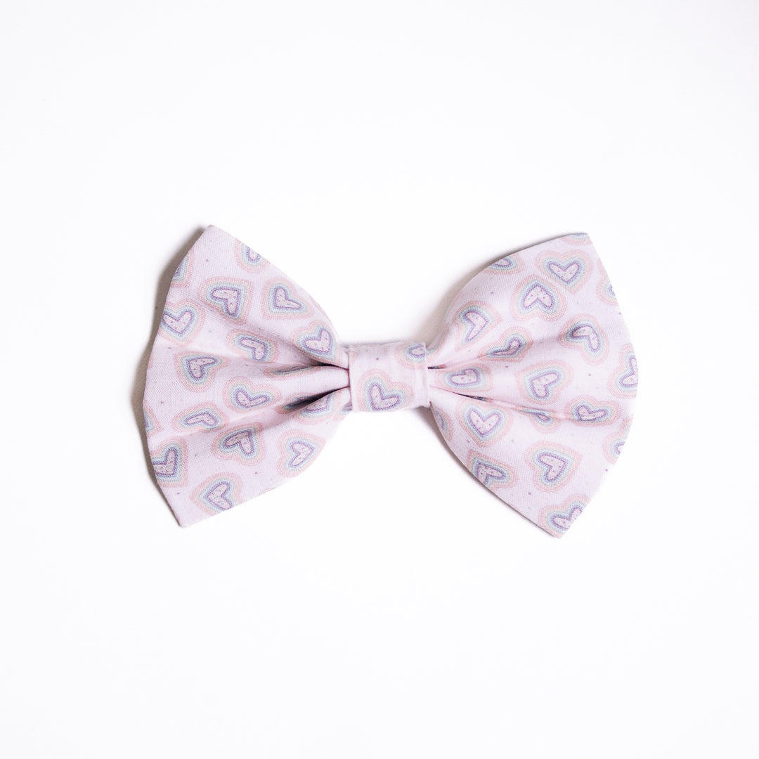 Doodle Heart Bow tie