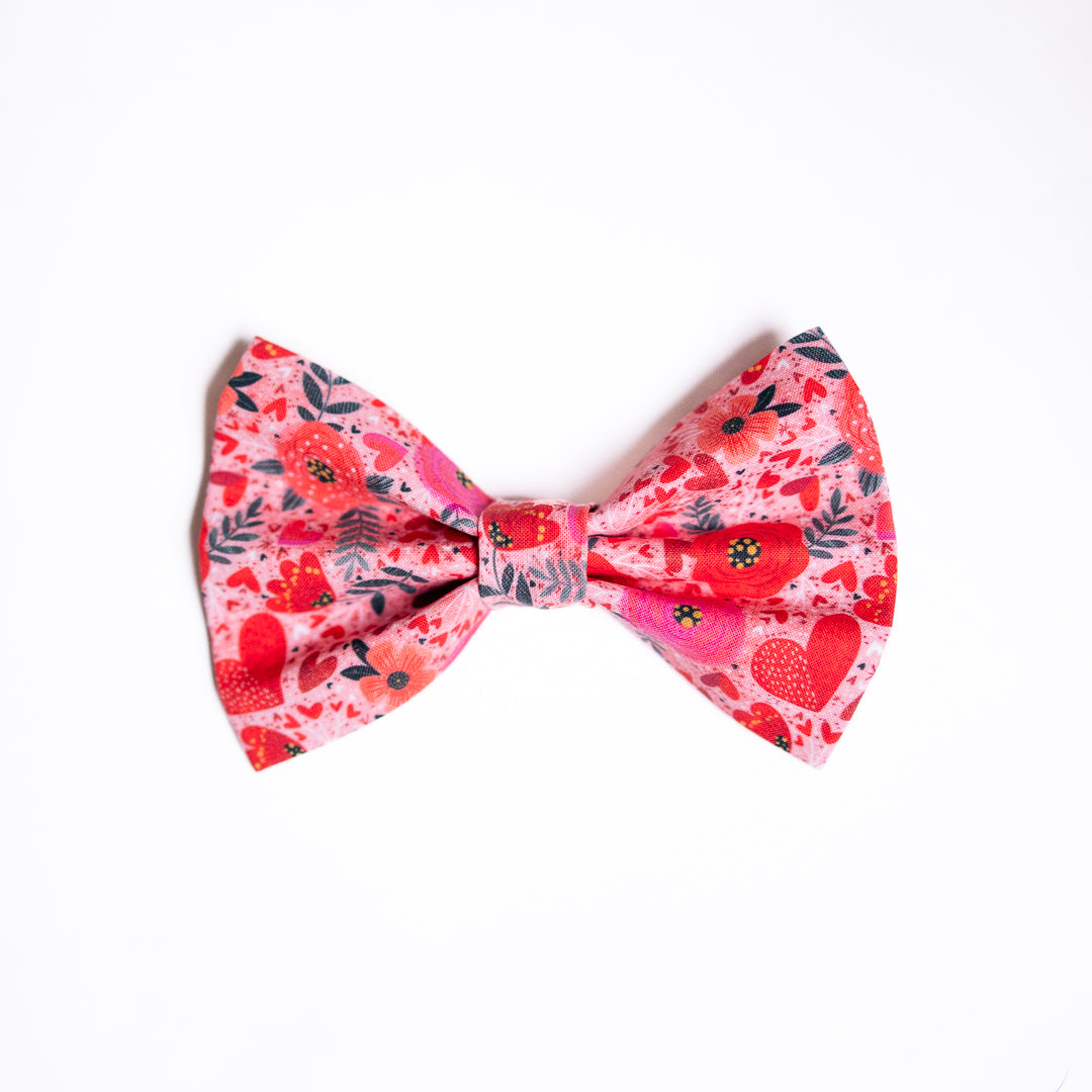Hearts + Flowers Bow tie