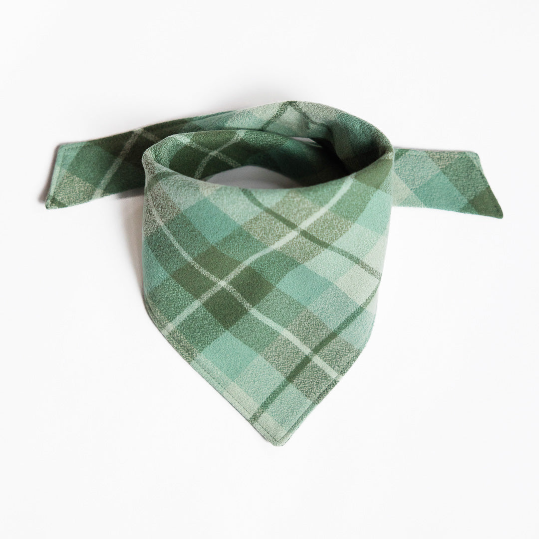 Organic Sage Flannel Bandana