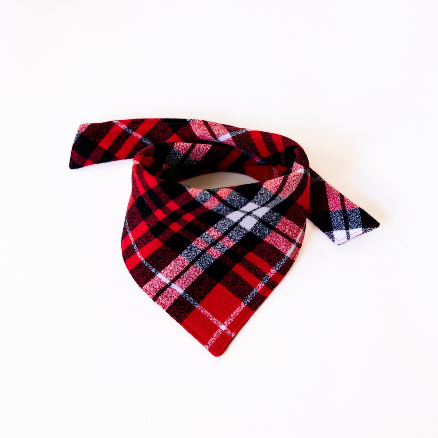 Red Plaid Flannel Bandana