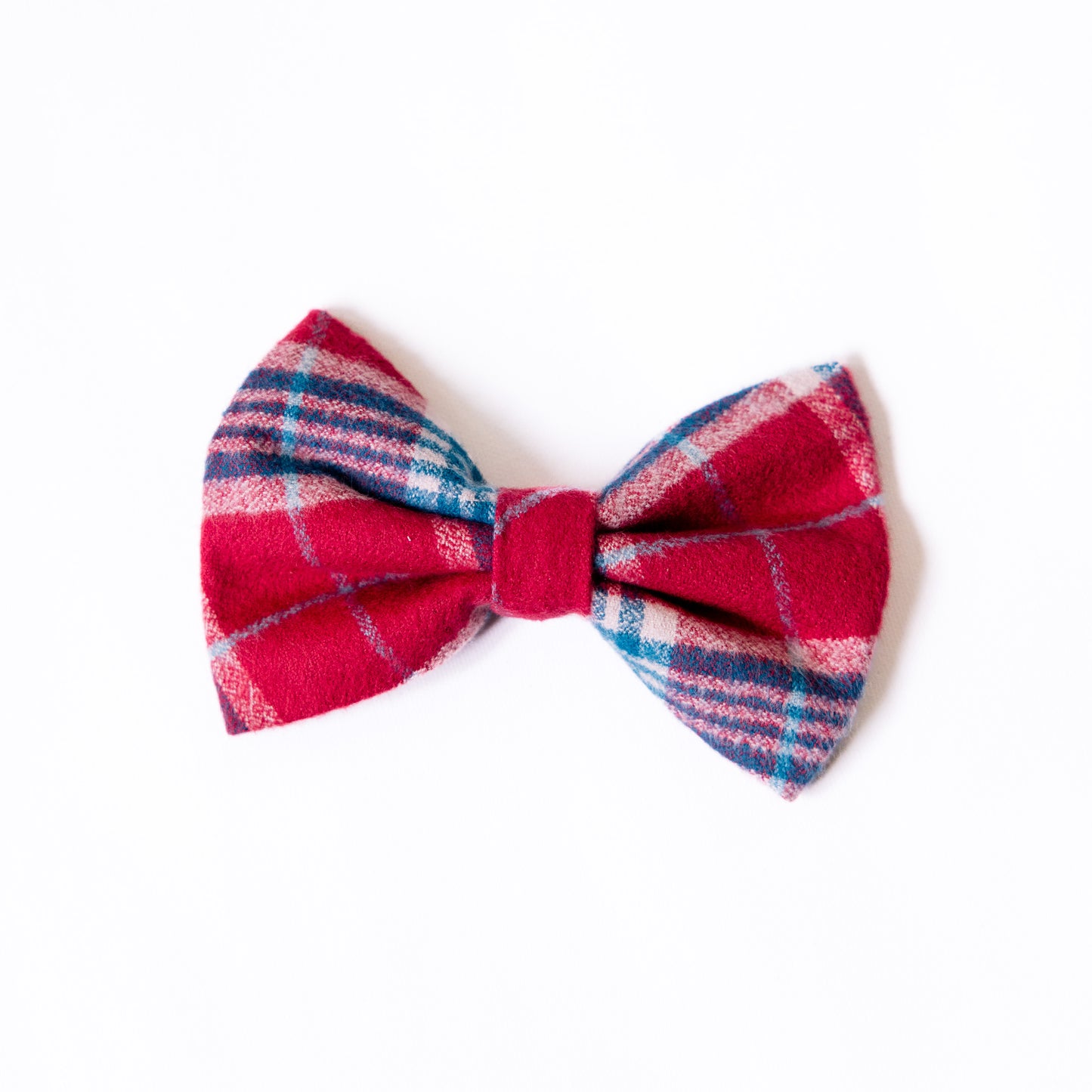 Crimson Chocolate Plaid Flannel Bow tie