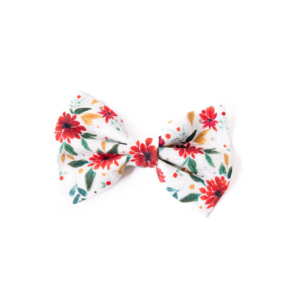 Christmas Flower Bow tie