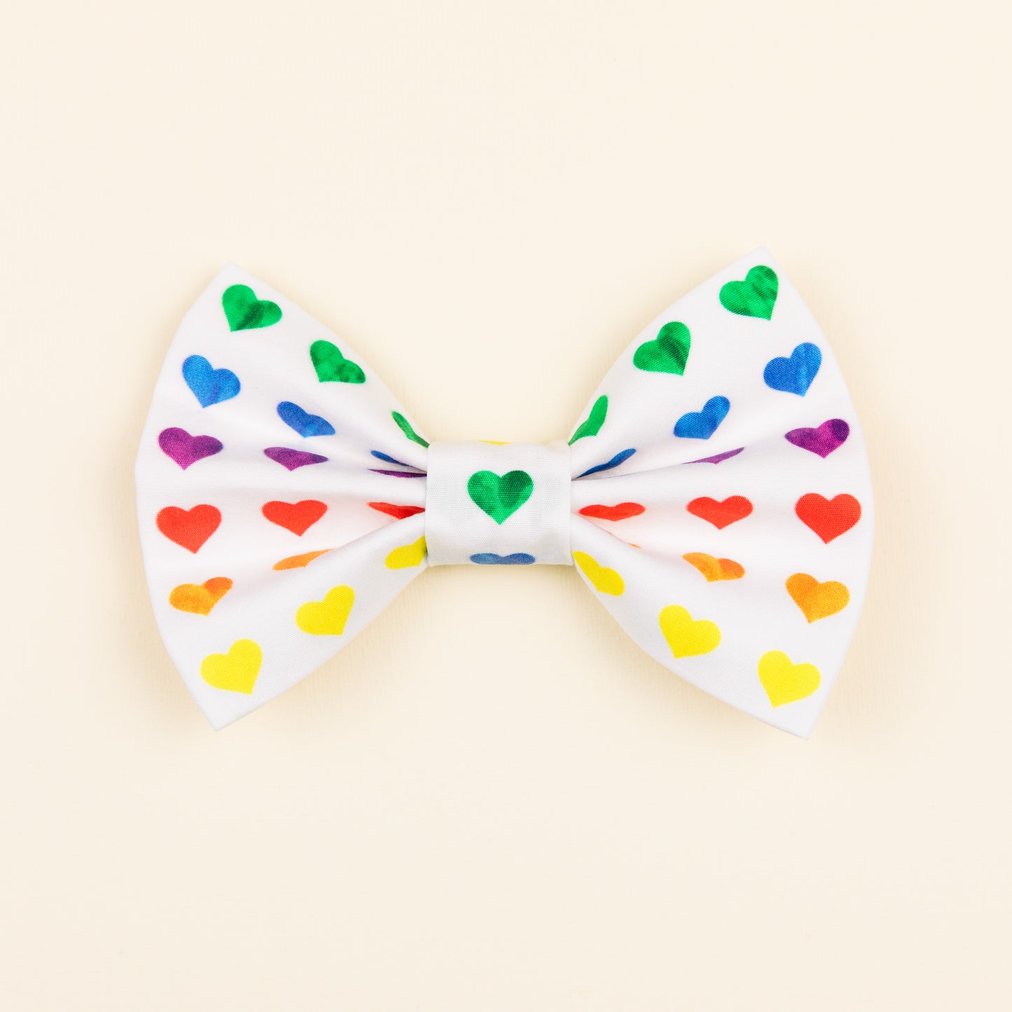 Rainbow Pride Hearts Bow tie