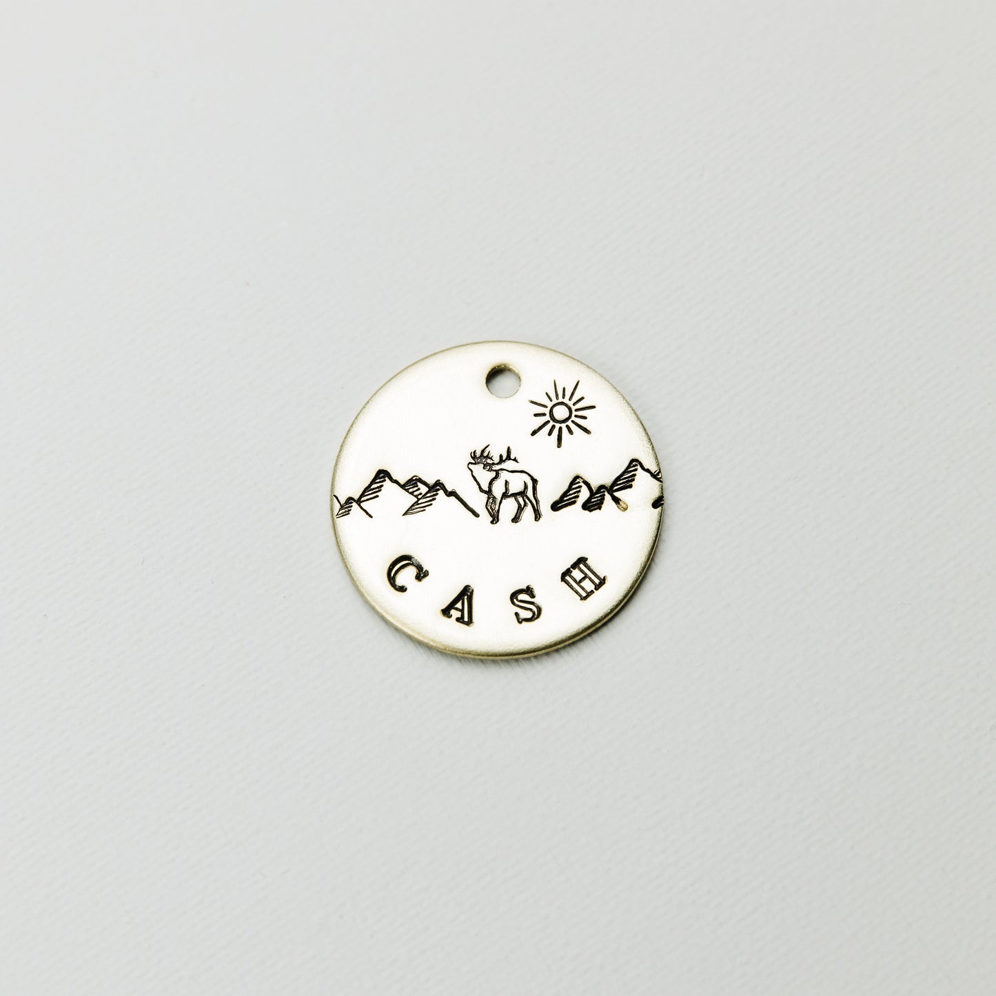 Mountain Elk Metal Tag