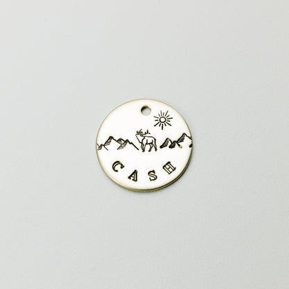 Mountain Elk Metal Tag