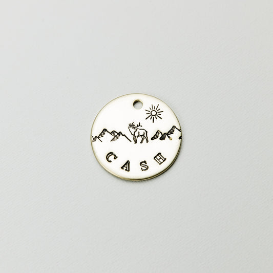 Mountain Elk Metal Tag