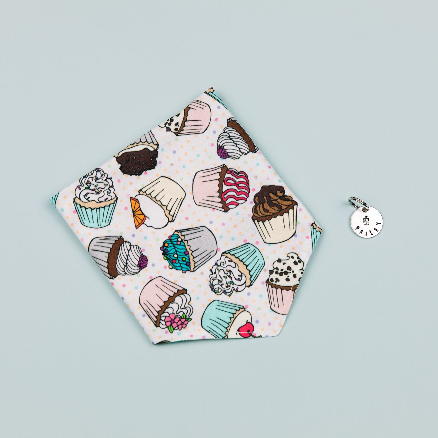 Cupcake Metal Tag