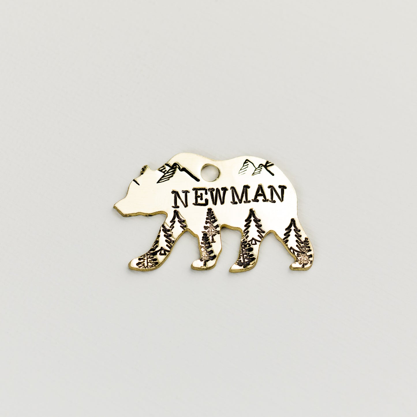 Mountain View Bear Metal Tag