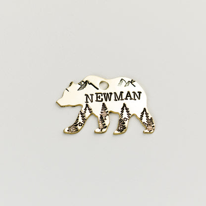 Mountain View Bear Metal Tag