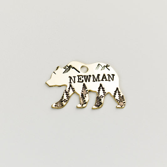 Mountain View Bear Metal Tag