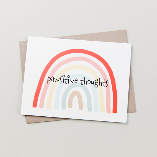 Pawsitive Thoughts Card