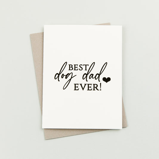 Best dog dad ever card