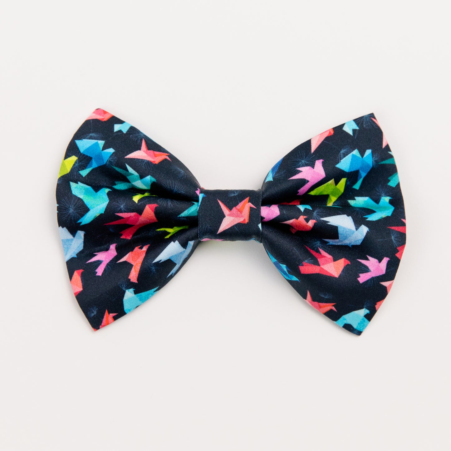 Navy Origami Bird Bow tie