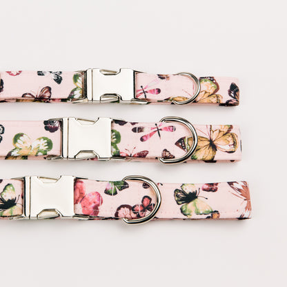 Pink Butterflies Collar